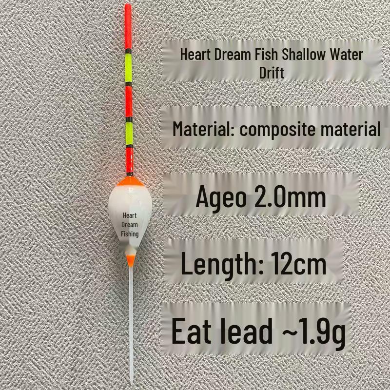 Flacher Wasserköder für Steinfische und Karauschen - Kurzer Winter-Schwimmer für Kleinfische.