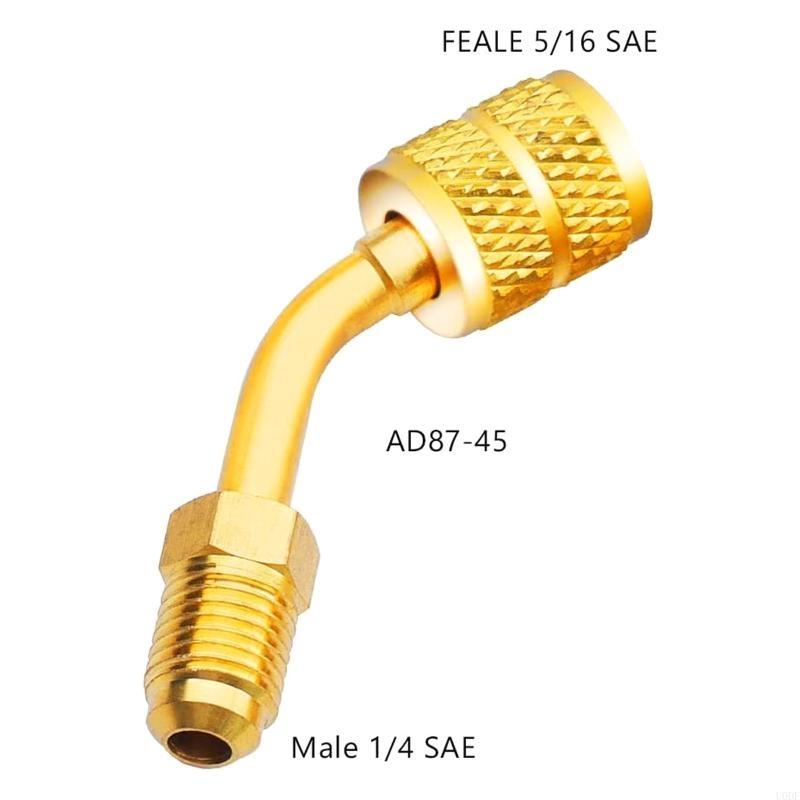 

2 Straight Adapter & 2 Angled Adapter R410A Adapter for Air Conditioners HVAC CN
