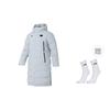Li Ning Badminton Collection Down Jacket Unisex Coin Gray AYMV137-3