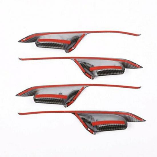 Carbon Fiber Door Handle Bowl Cover Trim Fits BMW X5 F15 14-18 X6 F16 15-18