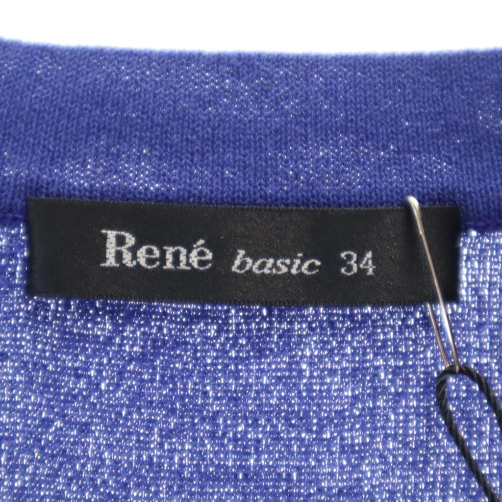 unused Rene basic made in Japan Long sleeve cardigan 34 blue Women Used