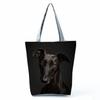 Greyhound Shopping Bags Casual Groceries Women Handbags Animal Dog Graphic Large Capacity Shoulder Bags Portable Foldable Totes
