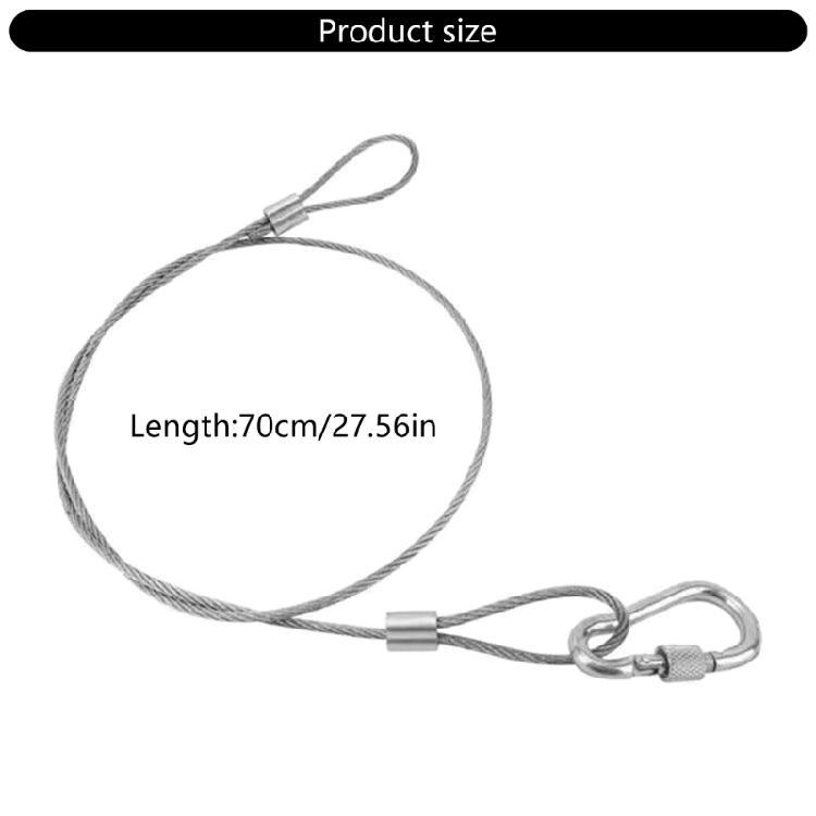 5/10Pieces Safety Cables for DJ Stage Lighting and Equipment High Strength Stainless Steel Corrosive Prevent