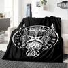 Viking Theme Printed Blanket - Perfect for Couch, Bed, Travel & Outdoor Use | Machine Washable, Cozy & Durable.