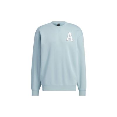 adidas LETTER SWEATER Unisex Crewneck Loose Sweatshirt Light Blue Unisex IB2743