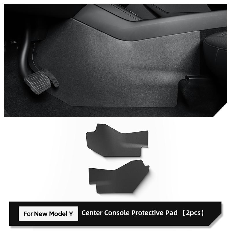 for Tesla Model Y Launch 2025 2026 Juniper Anti-dirt Protective Pad Central Control Side Anti Kick Pad TPE Accessories