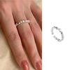 Smiley Adjustable Open Ring for Women - Trendy Niche Design, Perfect for Index Finger.