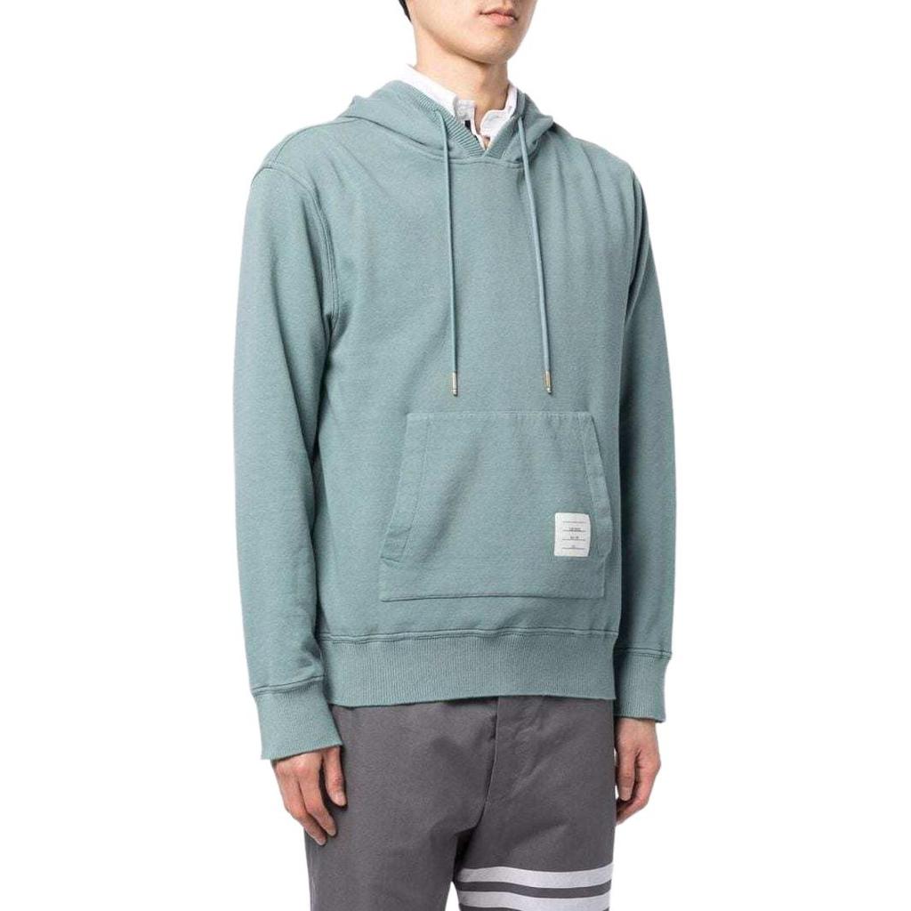 THOM BROWNE Logo-patch Drawstring Hoodie MJT335B-J0007-420