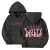 Kids Long Sleeve Pullover Hoodie with Pockets Loose Fit Letter Print Casual Sweatshirt