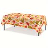 Autumn Maple Leaf Rectangle Table Cloth for Table Decor Kitchen Dining Waterproof Reusable Tablecloth for Tables Party Picnic