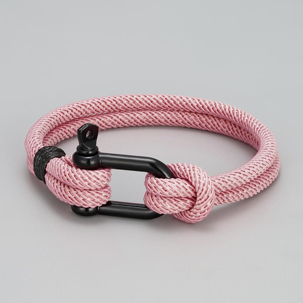 

VOQ New Outdoor Style U-shaped Survival Buckle Bracelet Hand Made Milan Rope Bracelets Fashion Friendship Jewelry Wholesale 19cm