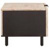 Coffee Table White 80 X 50 X 40 Cm Solid Mango Wood
