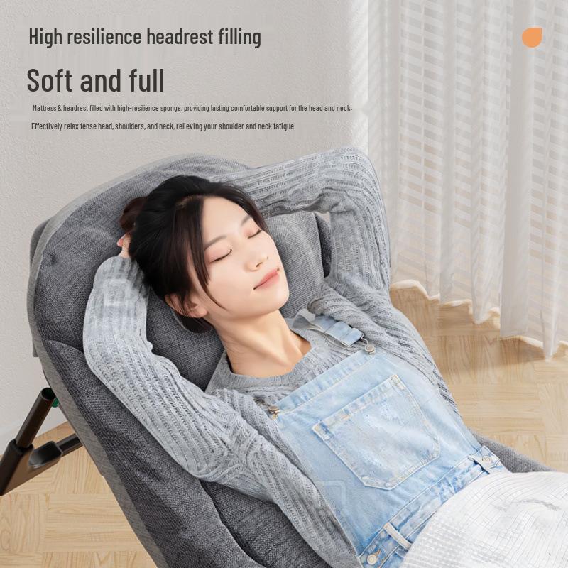 Cama de Descanso Portátil Dobrável: Cama de Solteiro e Cadeira de Lounge para Escritório, Exterior e Acampamento.
