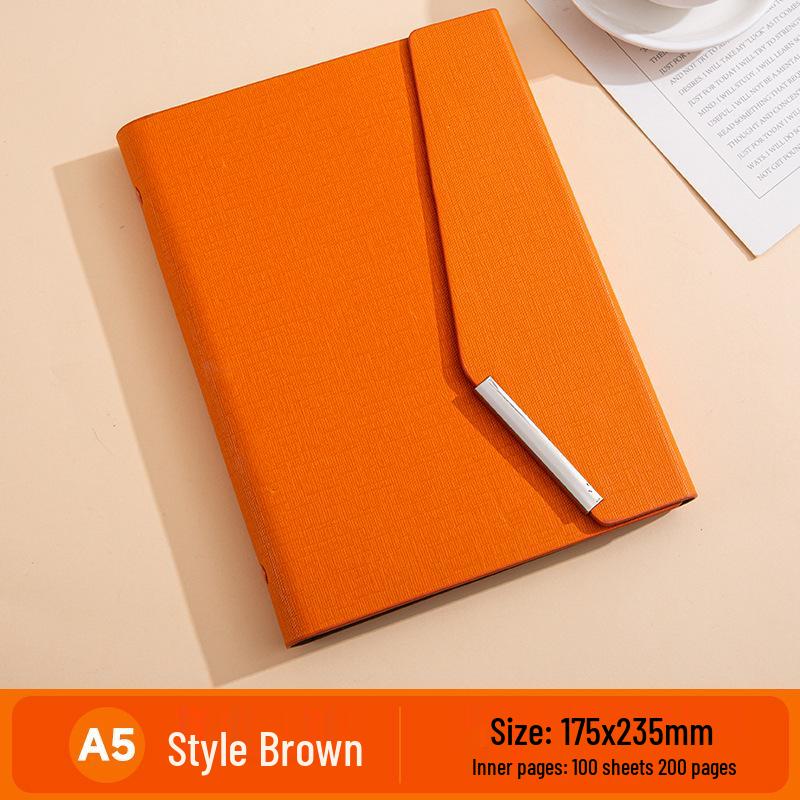 A5 Business Hardcover Notizbuch Geschenkset: Nachfüllbarer dreifach faltbarer Notizblock, Personalisierbares Souvenir.