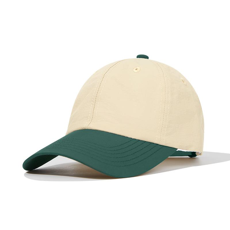 Color matching baseball cap Quick-drying thin material Waterproof outdoor camping visor cap Men's and women's caps