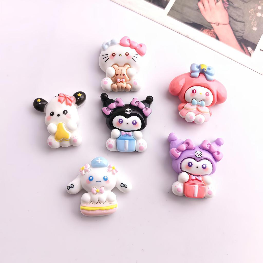 Cartoon Little Gull DIY Accessories: Gift Box for Phone Case, Hair Clip, Keychain, and Shoe Buckle