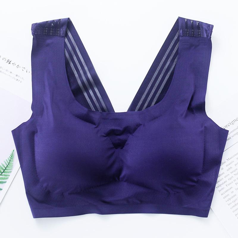 Nahtloser Sport-BH für Damen - Große Größen, Ohne Bügel, Schlafunterstützung, Stoßfest.