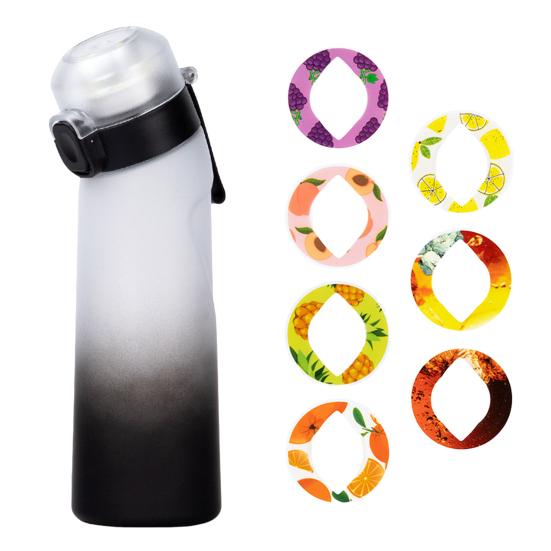 650ml Fruity Water Bottle with 7 Flavors Drinking Bottles for Outdoor Fitness Flavor Travel Mug for School