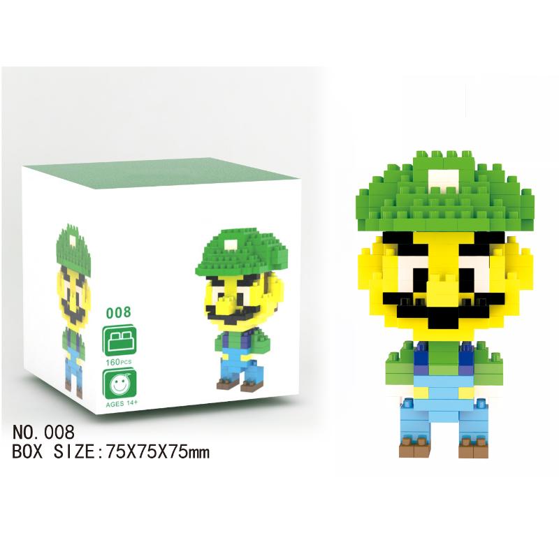 Mario bros Yoshi Action Figure Micro Blocks Nano Building Blocks Cartoon Toys For Kids Gifts