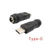 DC Power Adapter DC Power Plug Converter Type-C Power Adapter DC5.5x2.1mm To Type C Connector