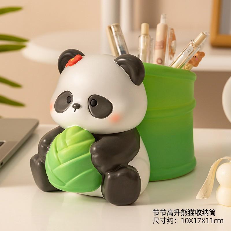 Creative Cute Character Sculpture Pen Holder Office Desktop Storage Decoration Student Practical Stationery Home Decoration