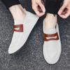 YRZL Round Toe Flat Shoes Solid Color Men Slip on Shoes Casual Breathable Comfortable Mens Mesh Loafer Shoes Outdoor Loafers Man