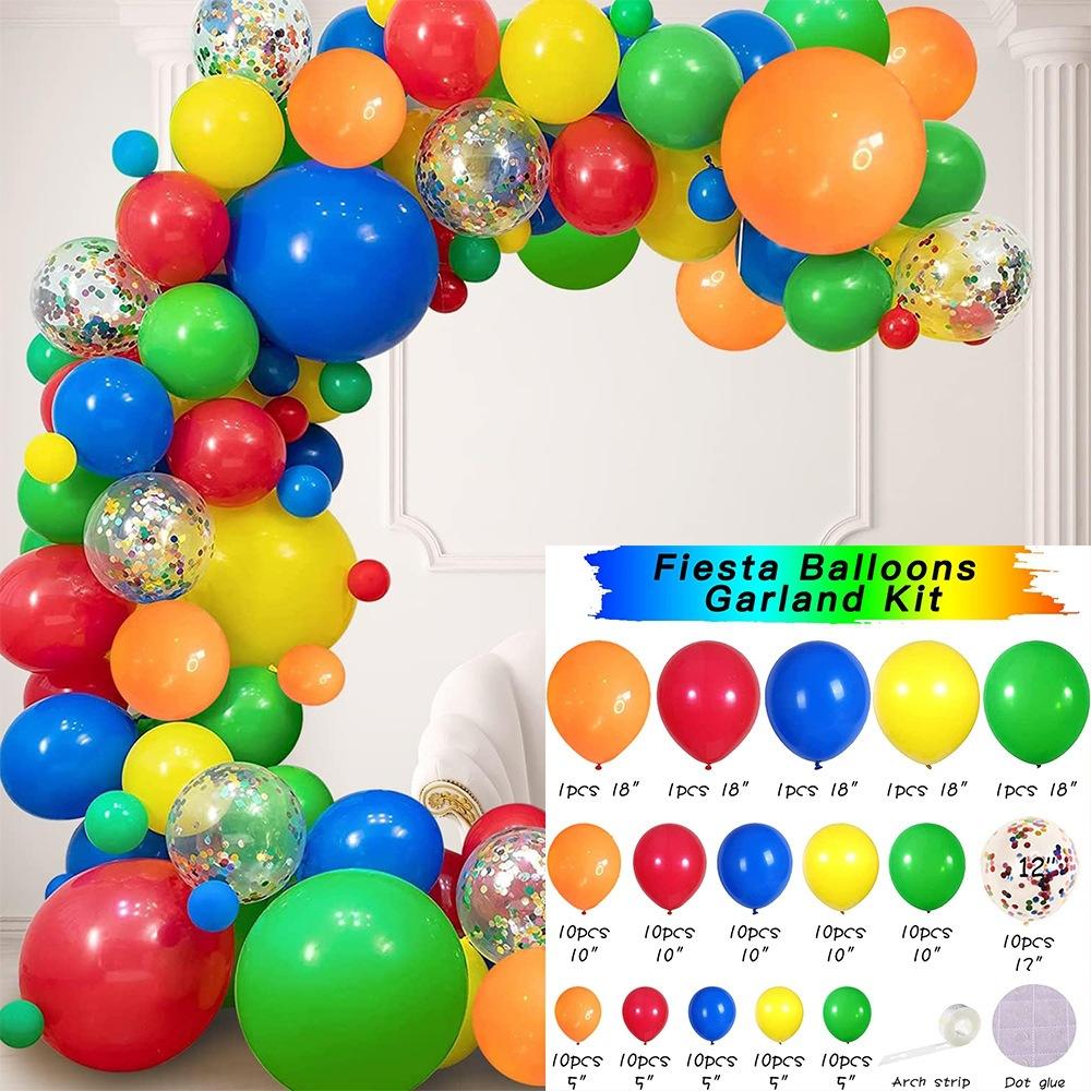 Forest Series Green Balloon Chain Set Children'S Birthday Theme Party Decoration Jungle Arrangement Balloon