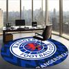 Rangers Fc (14) Round Office Rug Decorative Floor Rug for Office Bedroom Living Room and Home Space