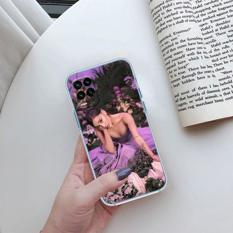A-Ariana G-Grande Transparent Phone Case for Motorola Moto Edge Plus G200 G23 E13 E15 E20 E30 G62 G71 G72 G75 G24 G15 Power