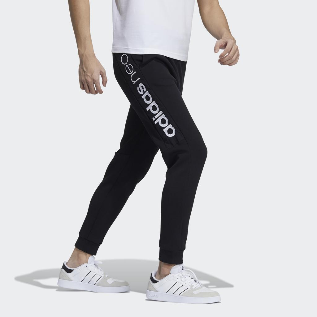 Adidas Neo Logo Stripe Sports Pants Men Bottoms Black GP5681