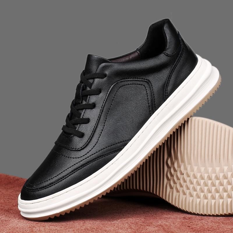 

Модные мужские зимние кроссовки на шнуровке, удобные кожаные кроссовки для скейтбординга, для отдыха на природе, для прогулок, мужские повседневные туфли, мужские белые кроссовки для мужчин 45 чёрный