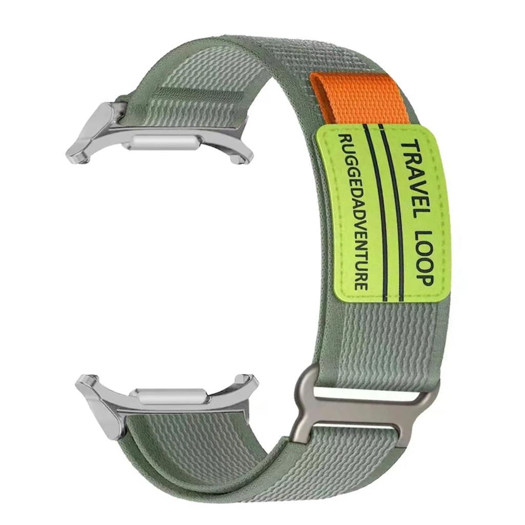 Nylon Travel Loop Strap for Samsung Galaxy Watch 7 Ultra 47mm Men Sport Band for Galaxy 7 47mm ultra NO Gaps Curved End Bracelet