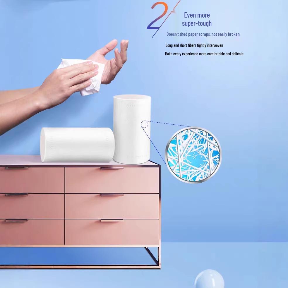 Vinda 24-Roll Unscented Four-Layer Coreless Toilet Paper, 4500g, Super Tough