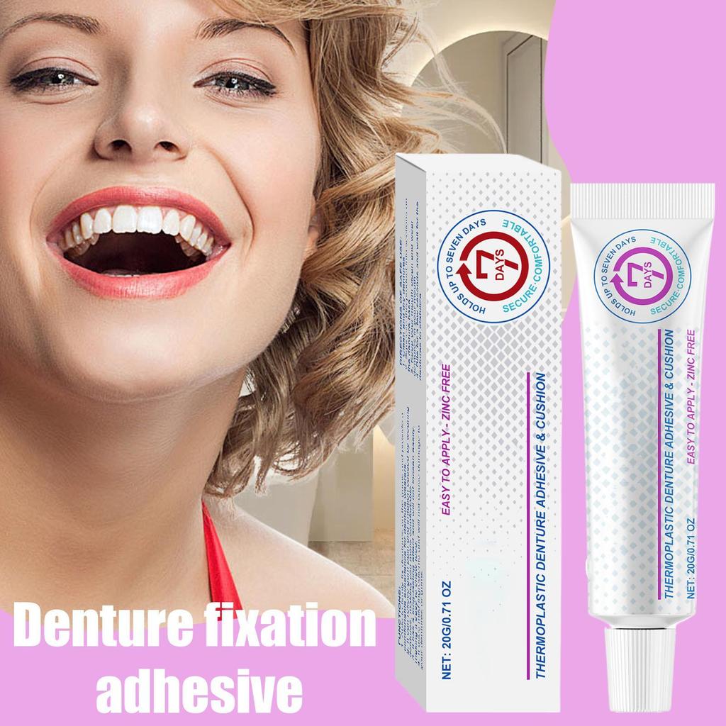 Adhesives Glue Teeth Care Denture Adhesives Cream Soft Originals Long-Lasting Paste Gentle Comfortable For Home Care Women Men