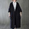 Spring Autumn Women Trench Coat Solid Color Loose Hooded Streetwear Literary Style Single Breasted Windbreaker Overcoat for Working