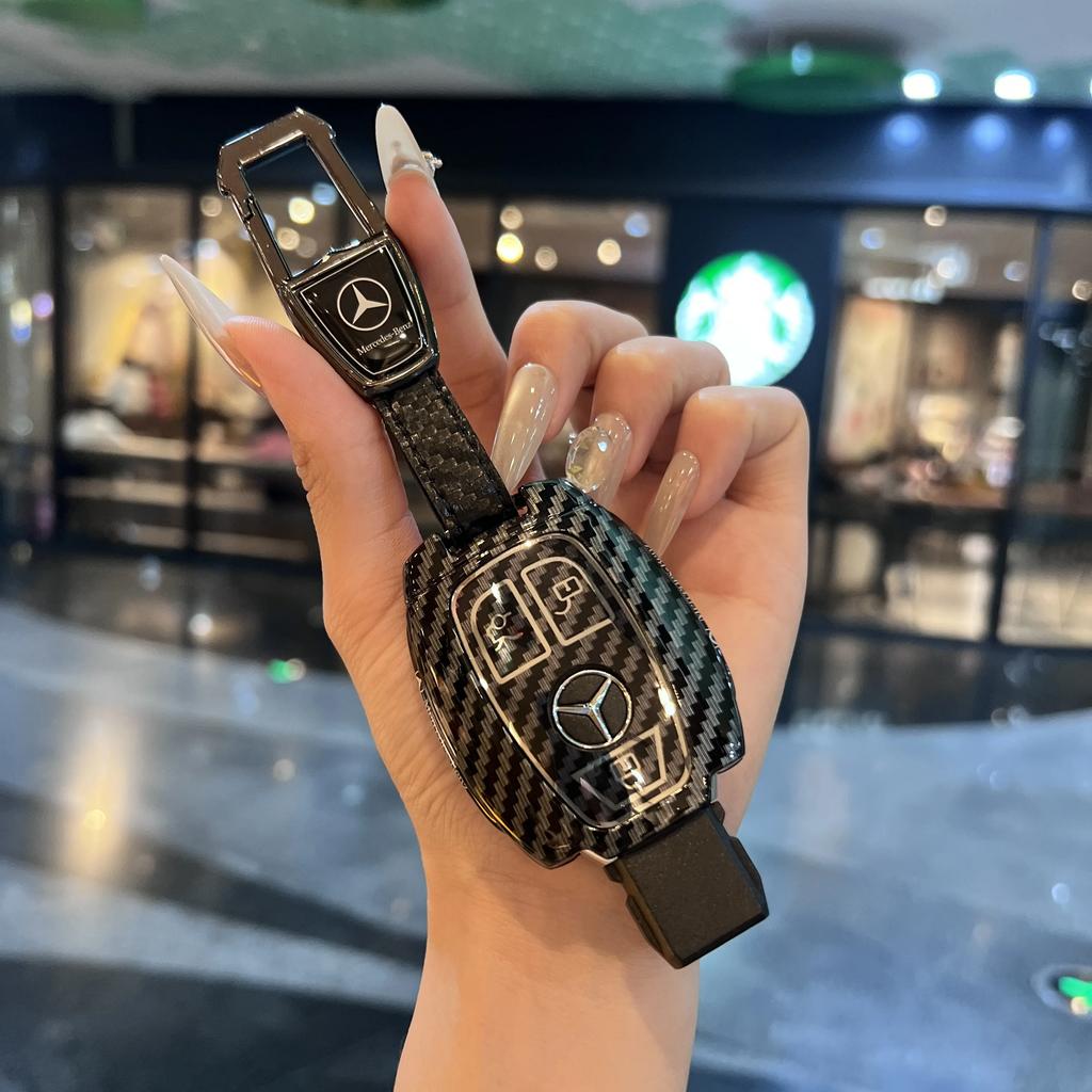 Key Fob Cover For Mercedes Benz A B C E S Class W204 W205 W212 W213 W176 GLC MAYBACH Keyless Soft Case uij8