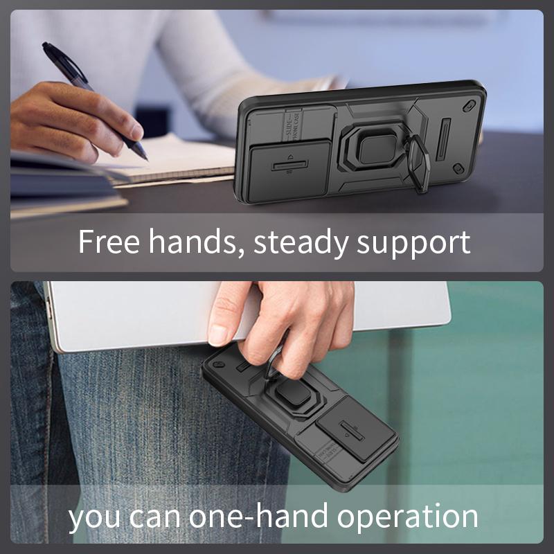 Para capa xiaomi 13t pro slide proteção de câmera capas de telefone para xiaomi 13t mi113 mi 13 t pro xiaomi13t capa traseira com suporte magnético