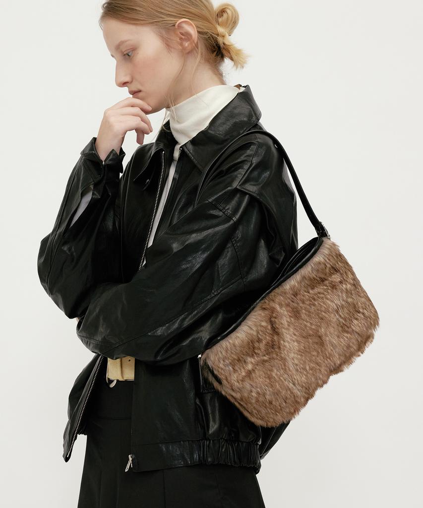 Mucu And Ebony Londe Fur Bag _ Brown