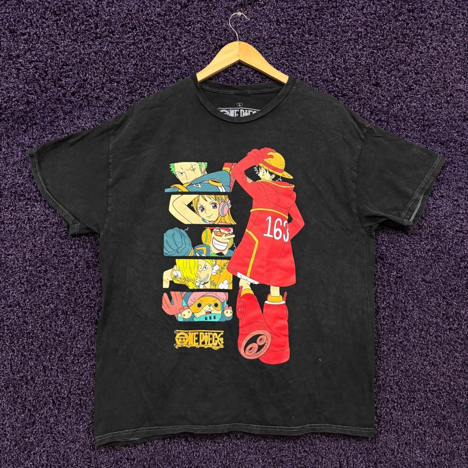 One Piece Straw Hat Pirates Super Science Island T-Shirt Size Large S
