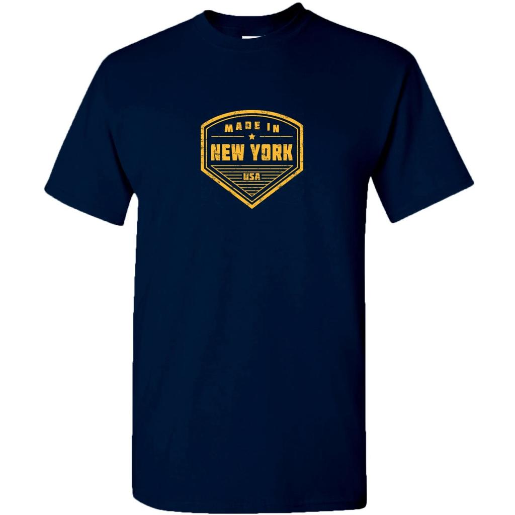 Insignia Hecho en Nueva York - Camiseta Clásica de Equipo Deportivo de Ciudad - Azul Marino
