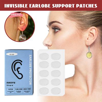 Invisible Earlobe Protective Stickers 30/50/100/200 Patches Set Prevent Stretching Torn Relief Heavy Earrings Wear Comfort