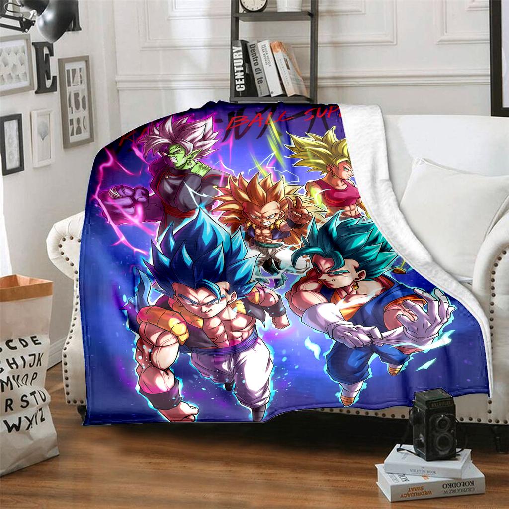1PC DRAGON BALL  Print Flannel Blanket, High quality All Seasons, Home Decor, Warmth and Comfort, Perfect for Christmas Gifts