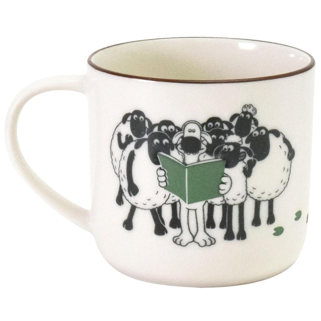 Shaun the Sheep Microwave and Dishwasher Mino Made In 246025 Mug, Approx. 350ml, Safe, Tableware, Sundries, Goods, Book, Green, Ware, Japan,