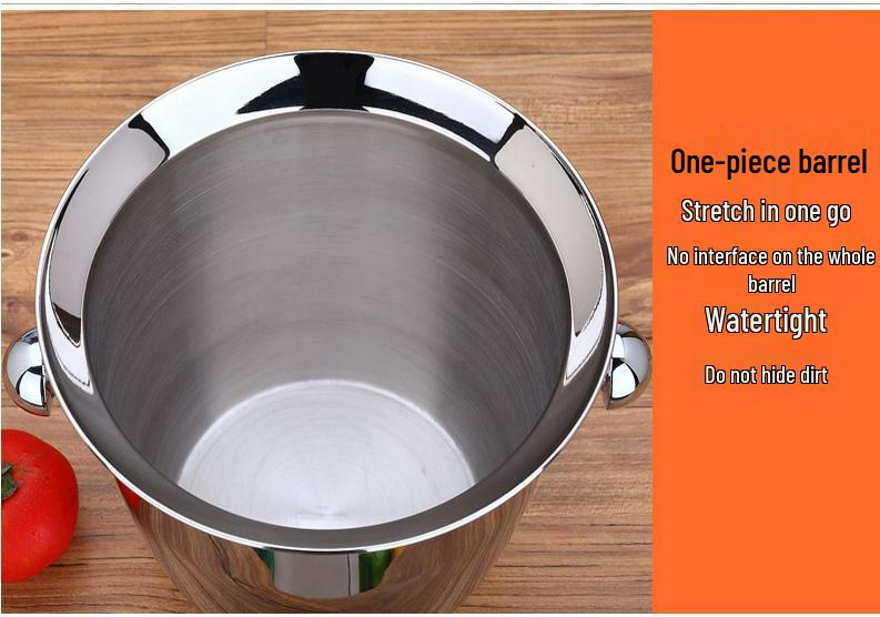 European Style 304 Stainless Steel Champagne and Ice Bucket for Wine and Cocktails
