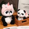 Panda se transformă în păpușă unicorn jucărie de pluș păpușă panda alb-negru copii însoțesc păpușă de cârpă liniștitoare