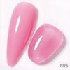 2-in-1 Nude Transparent Gel Nail Polish: Base & Top Coat