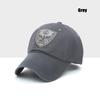 Fashion Classic Soft Top Embroidery Patch Washable Military Cadet Adjustable Hat Unisex Cotton Outdoor Sport Casual Baseball Cap