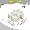 1 Pair of High Heels for Dolls, Chunky Shoes, Miniature PVC Fashion Accessories, Suitable