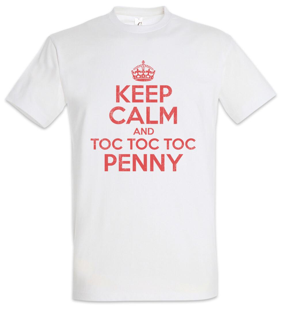 

Keep Calm And Toc Penny Men s T-Shirt Mens Womens Tees Top The Big Sheldon Bang Theory Door An die 3XL