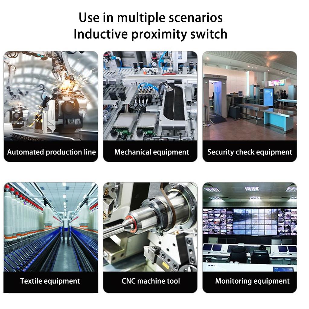 4 Stück 12mm Induktiver Näherungsschalter PNP 3-Draht Normally Open IP67 NO Kontakt Näherungssensor 6-36V